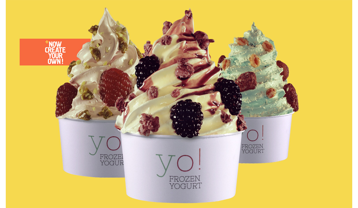 frozen yogurt cup