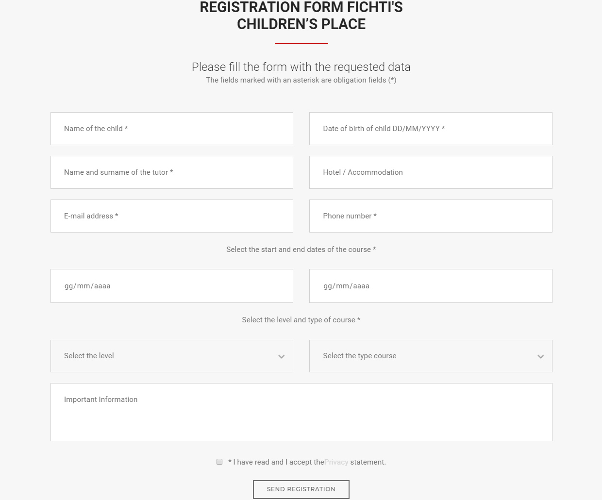 sito web programmazione