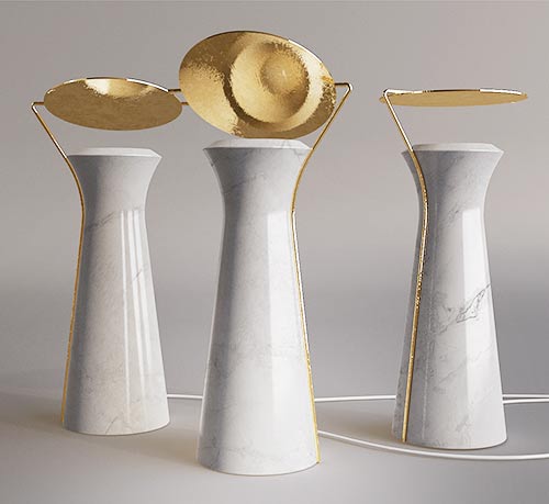 lampada in marmo